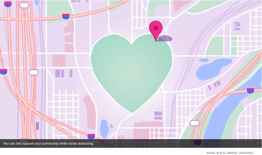pin on the map